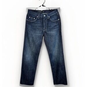 NWT Boss Hugo Boss Mens 30x34 Dark Denim Jeans Jacksons Relaxed Comfort Fit